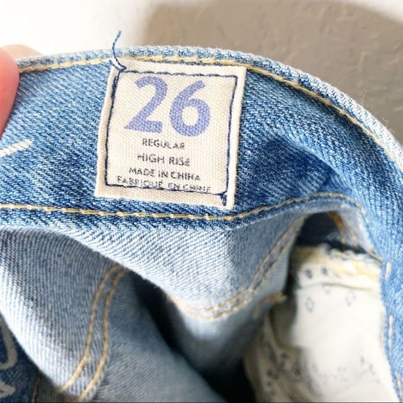 New Free People Blossom Rigid Soak Up The Sun Skinny Cropped Distressed size 26 - Picture 10 of 12